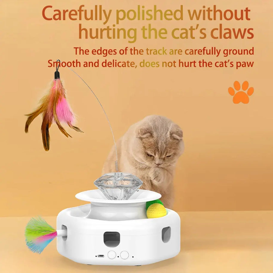 4 in 1 Smart Dancing Butterfly Interactive Cat Toy