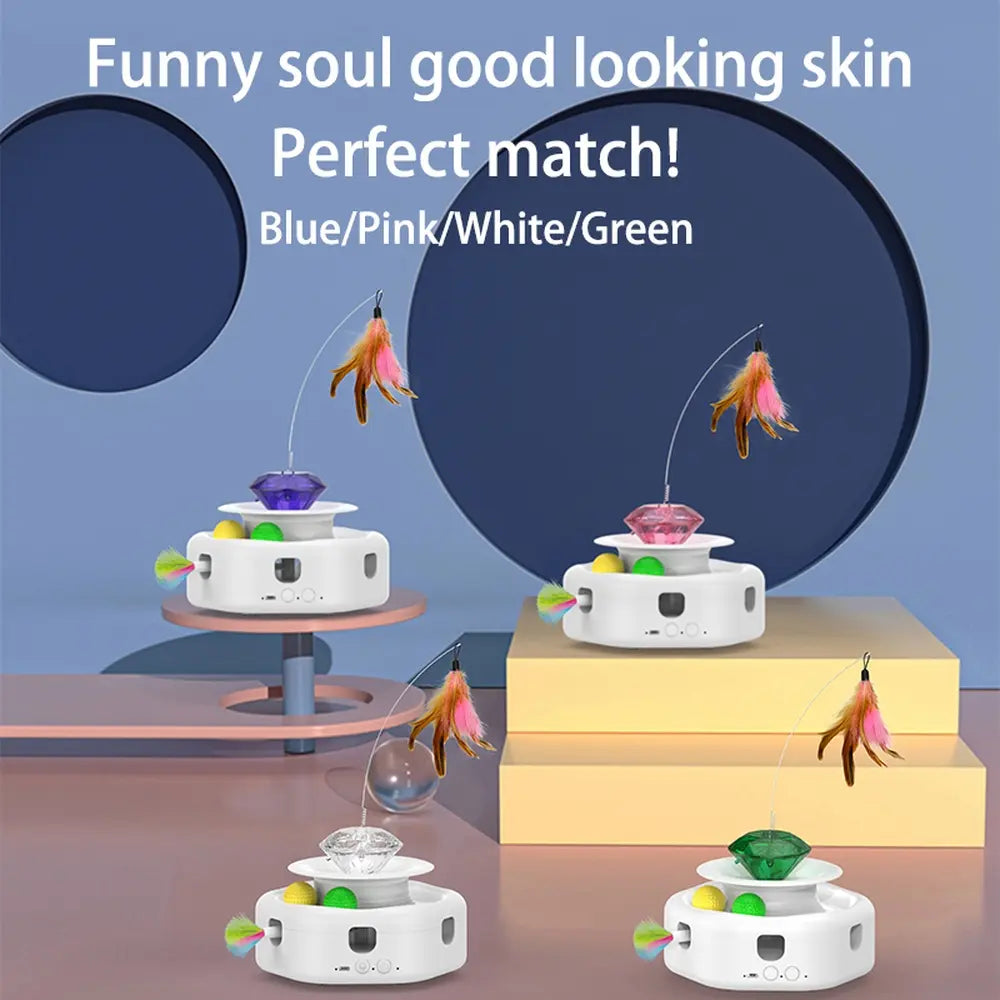 4 in 1 Smart Dancing Butterfly Interactive Cat Toy