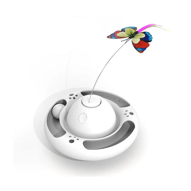 Interactive Butterfly Tumbler Ball Toy for Cats & Dogs