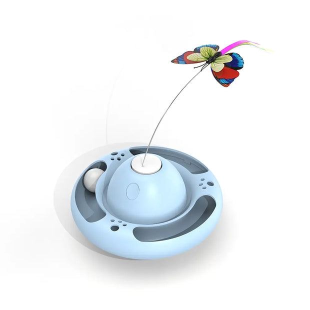 Interactive Butterfly Tumbler Ball Toy for Cats & Dogs