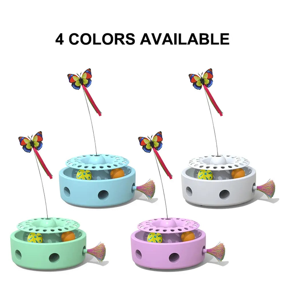 Smart Interactive Cat & Dog Feather Teaser Toy