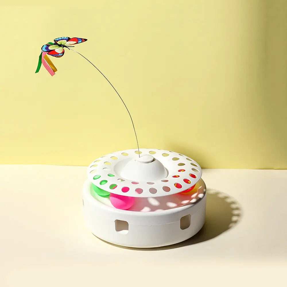 Smart Interactive Cat & Dog Feather Teaser Toy