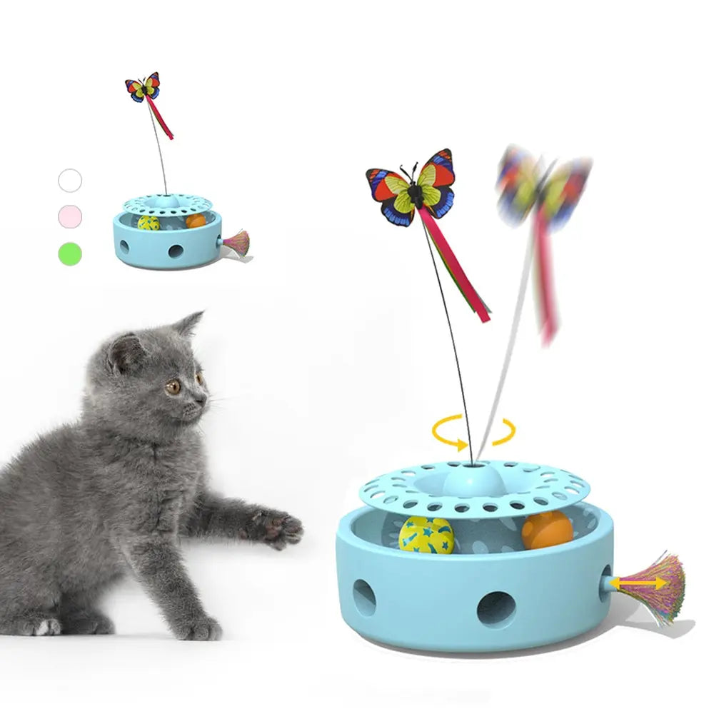 Smart Interactive Cat & Dog Feather Teaser Toy