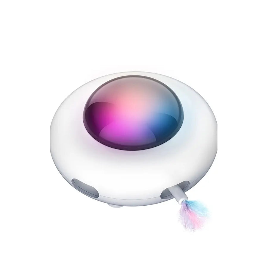 Automatic Interactive Feather Teaser Toy for Indoor Cats