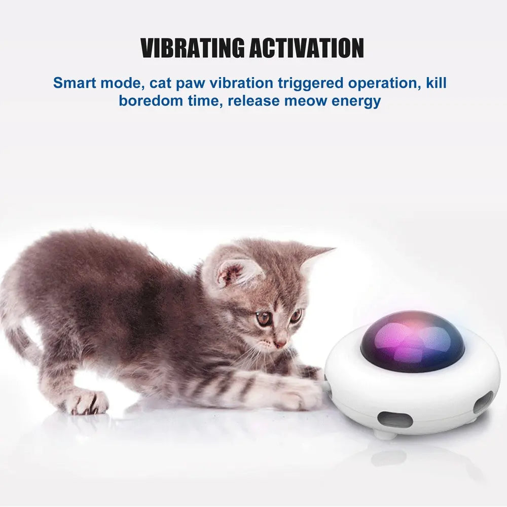 Automatic Interactive Feather Teaser Toy for Indoor Cats