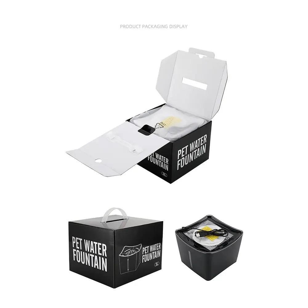 101oz Whisper-Quiet Cat Water Fountain with LED & Filter