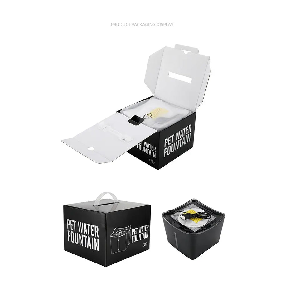 101oz Whisper-Quiet Cat Water Fountain with LED & Filter