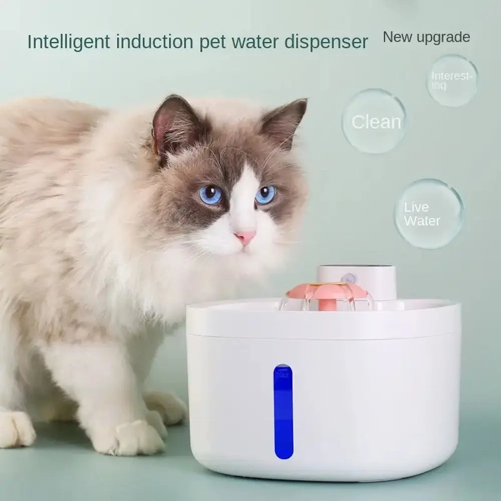 2.6L Wireless Rechargeable Quiet Smart Pet Water Fountain
