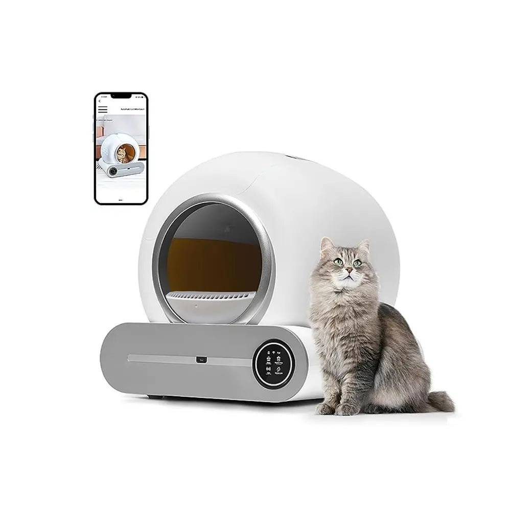 65L Smart Self-Cleaning Cat Litter Box with App Control