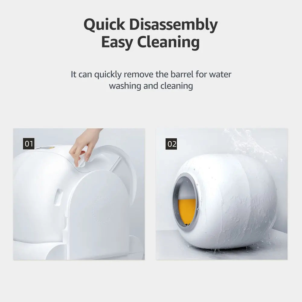 65L Smart Self-Cleaning Cat Litter Box with App Control