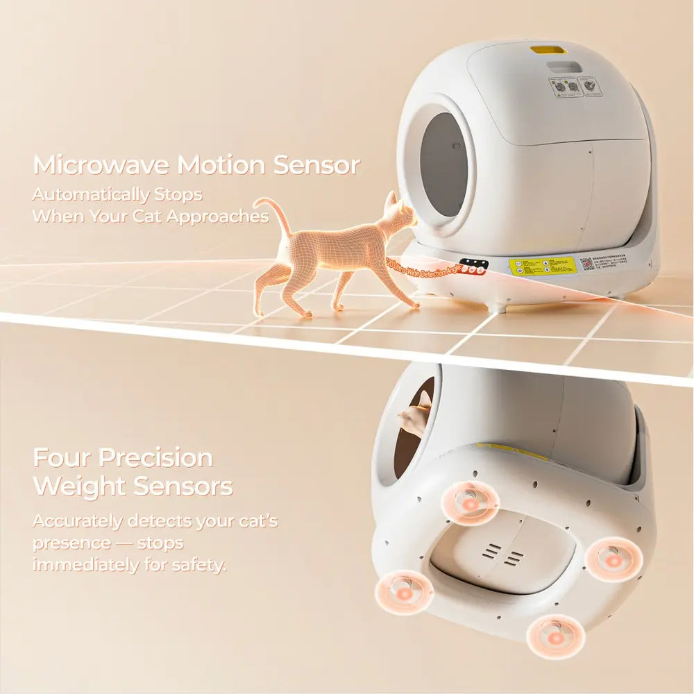 78L+7L Smart Self-Cleaning Cat Litter Box with App