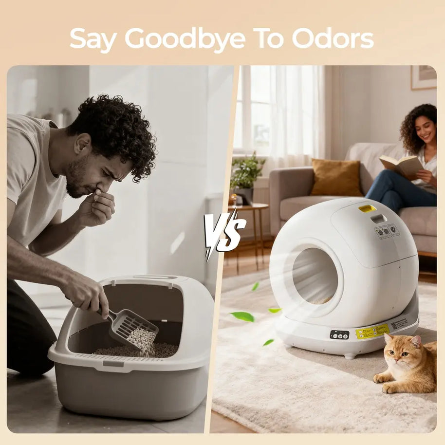 78L+7L Smart Self-Cleaning Cat Litter Box with App