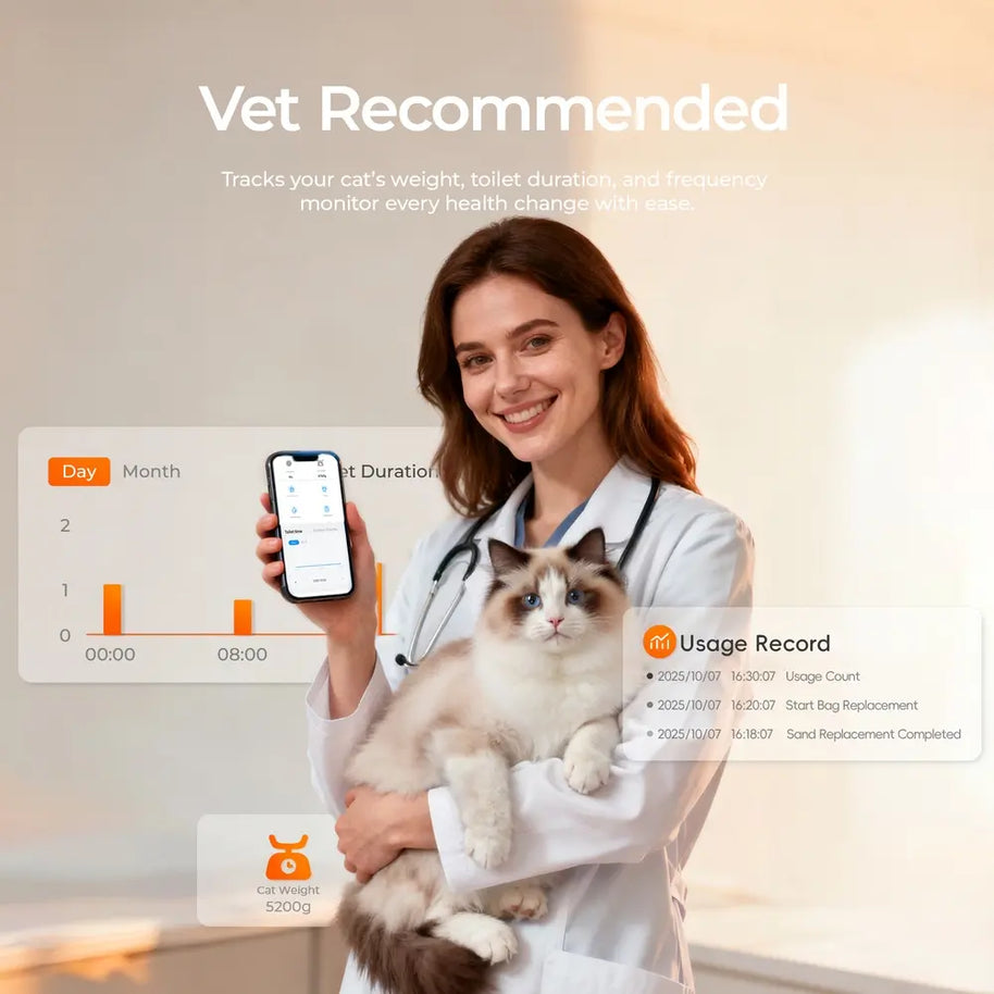 78L+7L Smart Self-Cleaning Cat Litter Box with App