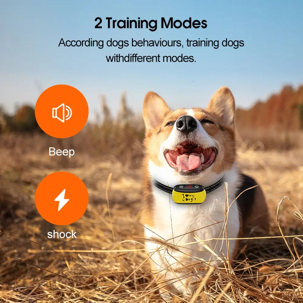 Anti-Bark Dog Collar with Vibration & Shock Control