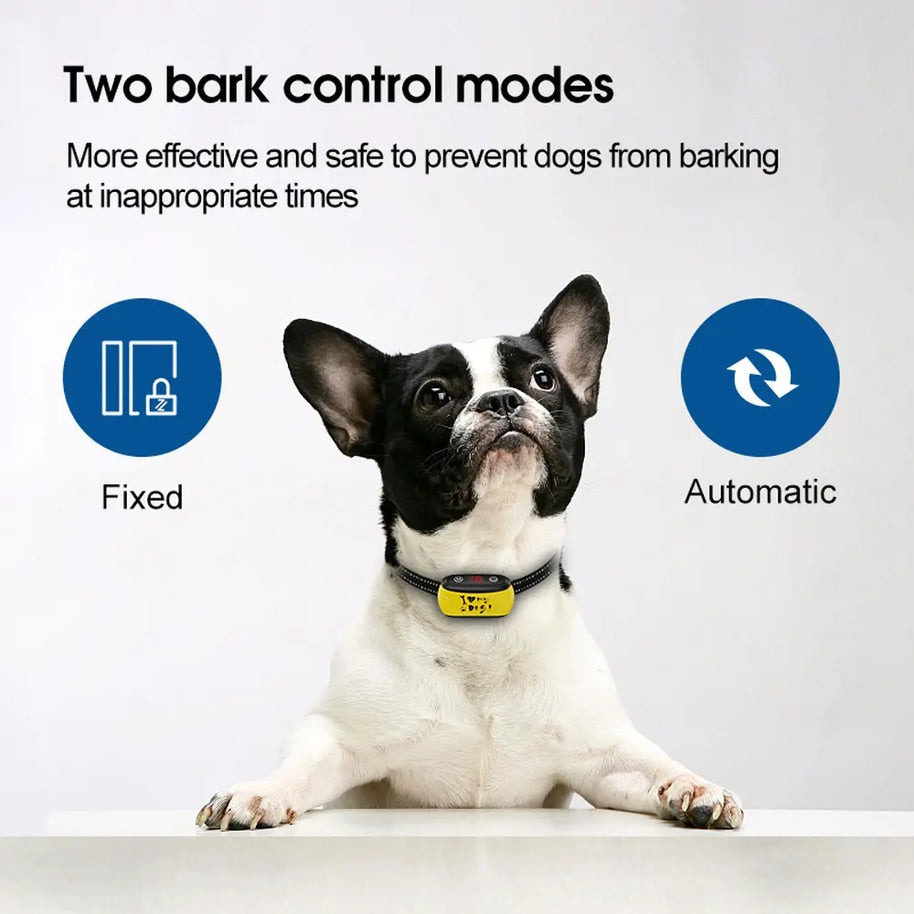 Anti-Bark Dog Collar with Vibration & Shock Control