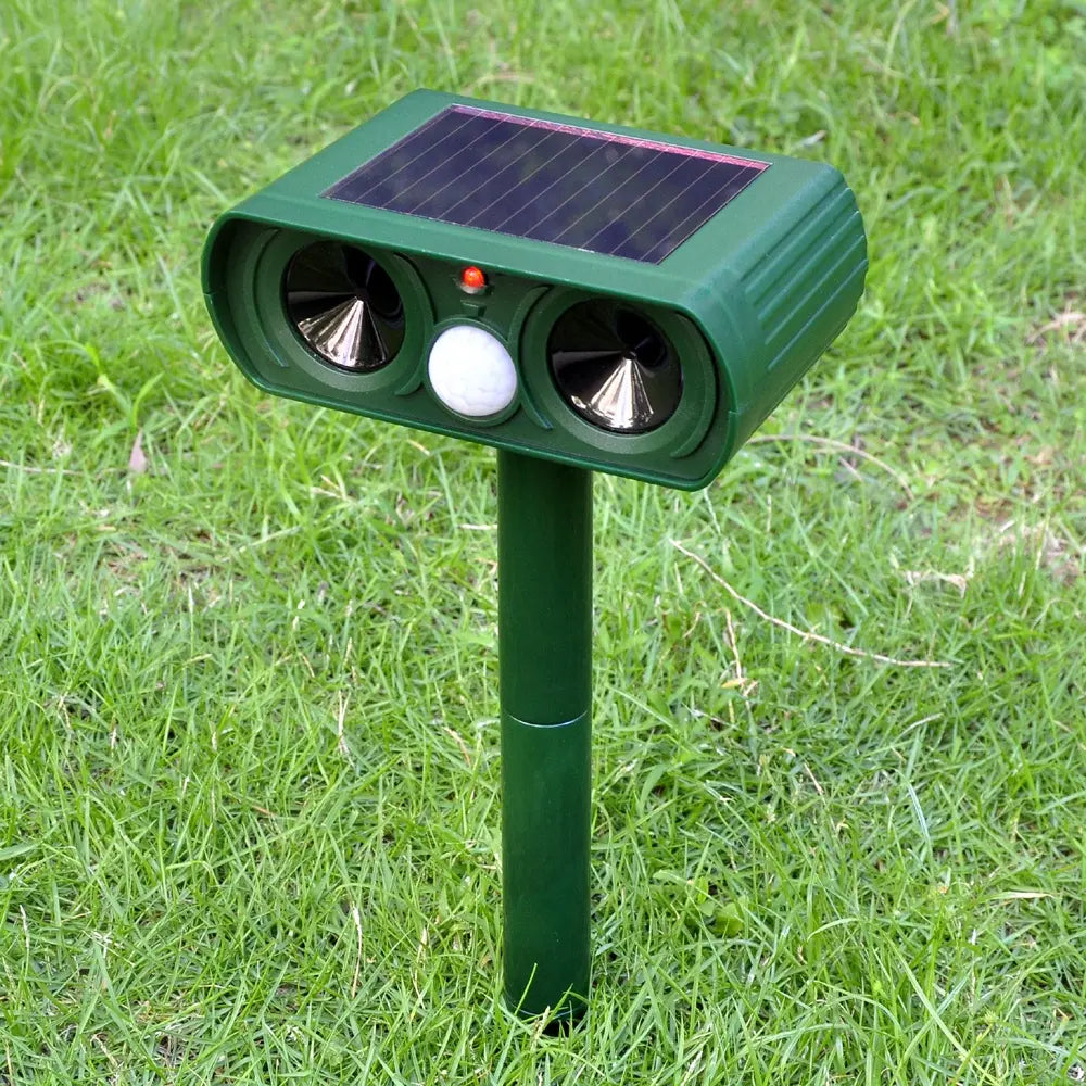 Solar Waterproof Ultrasonic Animal Repeller for Yard
