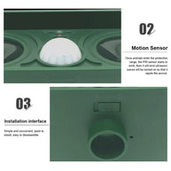 Solar Waterproof Ultrasonic Animal Repeller for Yard