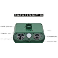 Solar Waterproof Ultrasonic Animal Repeller for Yard