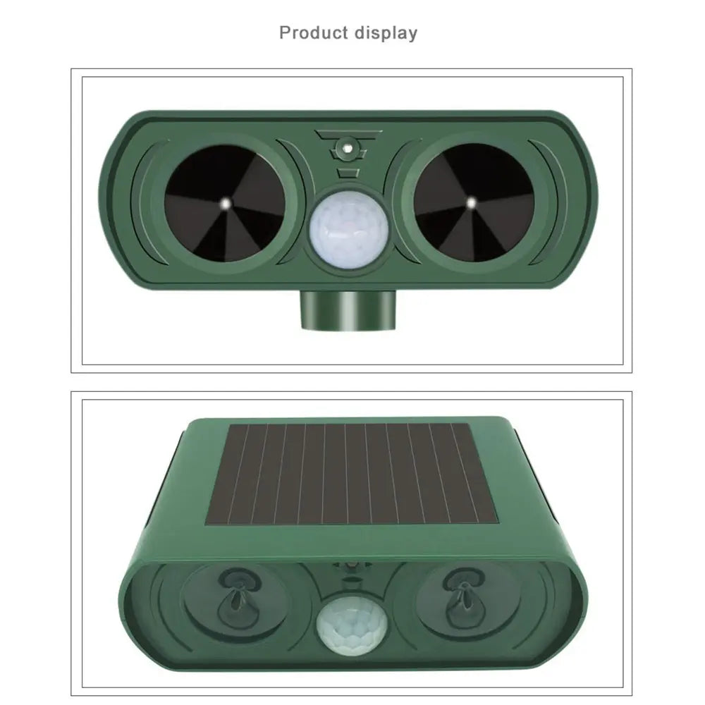 Solar Waterproof Ultrasonic Animal Repeller for Yard