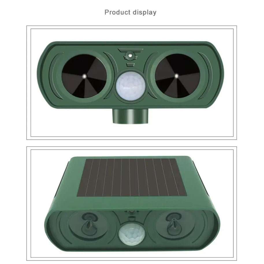 Solar Waterproof Ultrasonic Animal Repeller for Yard