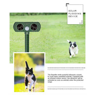 Solar Waterproof Ultrasonic Animal Repeller for Yard