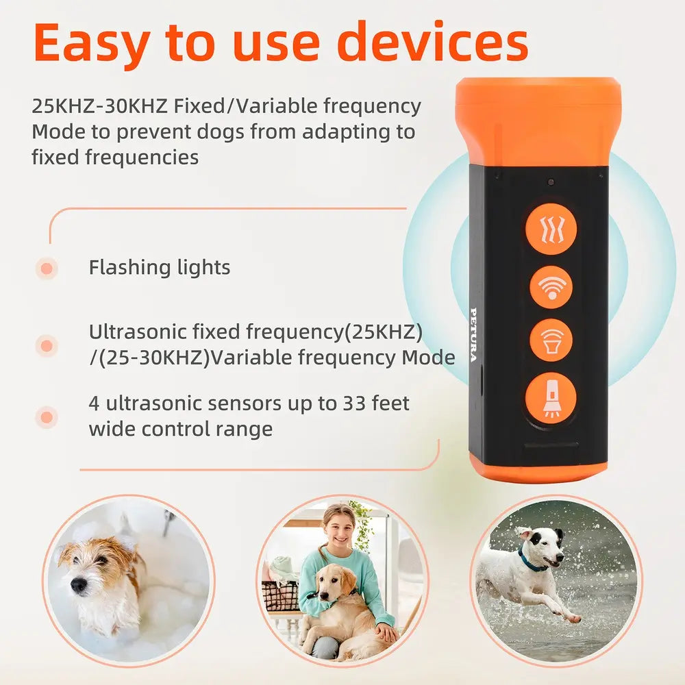 Professional Handheld Ultrasonic Dog Repeller for Barking