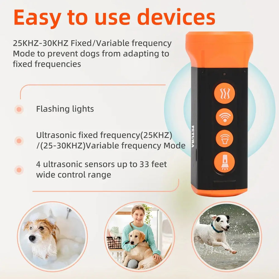 Professional Handheld Ultrasonic Dog Repeller for Barking
