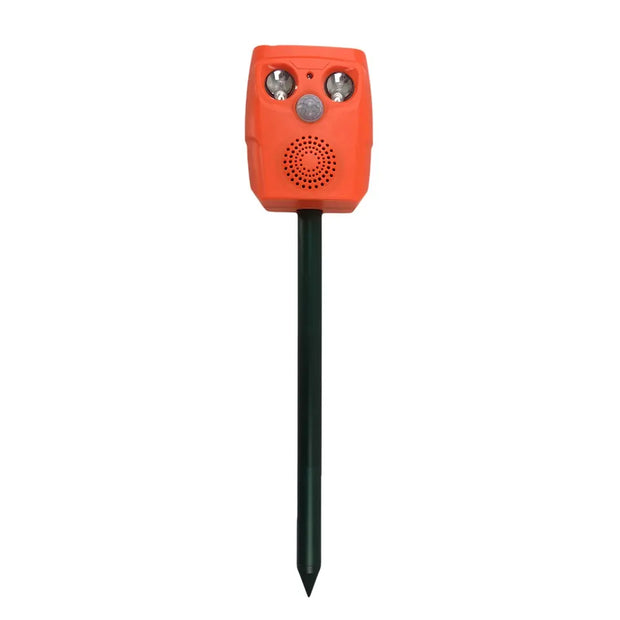 Solar Ultrasonic Animal Repeller with Motion Sensor & Light
