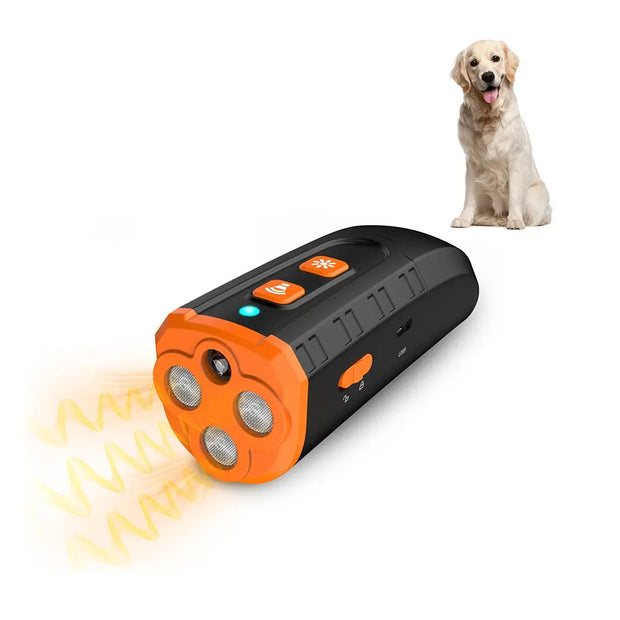 Ultrasonic Anti-Barking Device with Flashlight Deterrent